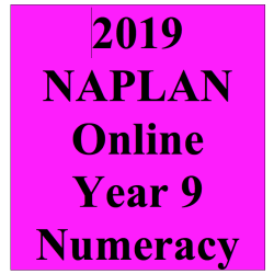 2019 Kilbaha Interactive NAPLAN Trial Test Numeracy Year 9